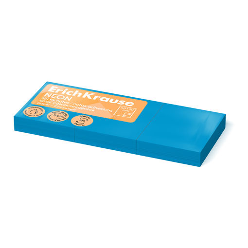 Picture of EK STICKY NOTES 50X40MM NEON BLUE
